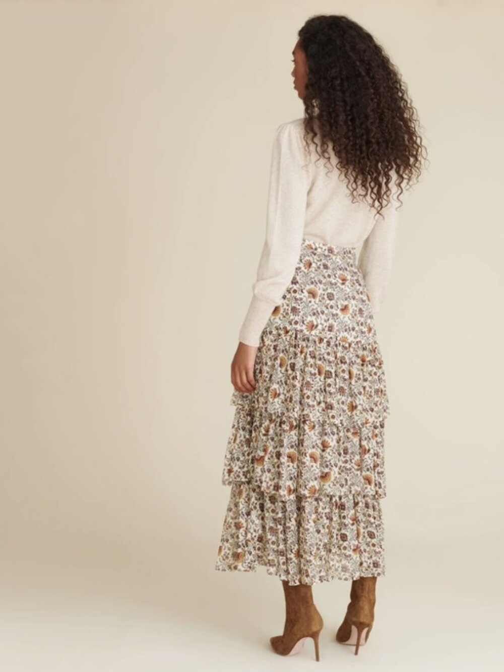 Veronica Beard - Shailene Paisley Silk Skirt, size 4 - Picture 6 of 10